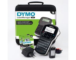 DYMO LabelManager 280 oplaadbare, draagbare labelmakerkit | QWERTY-toetsenbord | met 2 rollen D1-labels en een draagkoffer