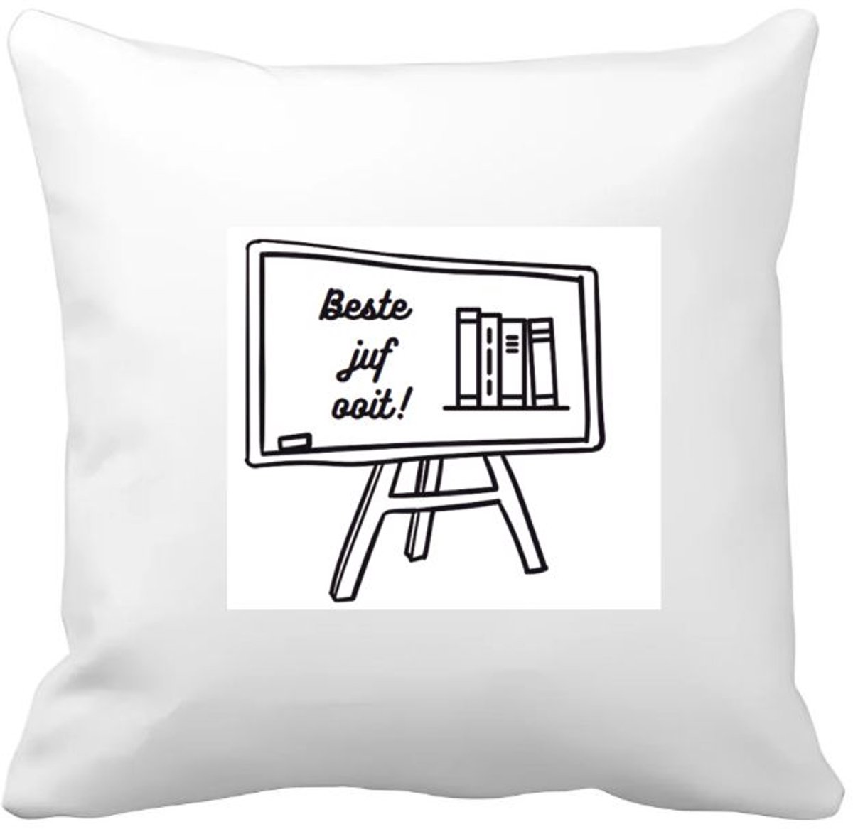 Akyol beste juf ooit Kussen hoes - Juf - juf - leraar - 40 bij 40 cm Multicolor