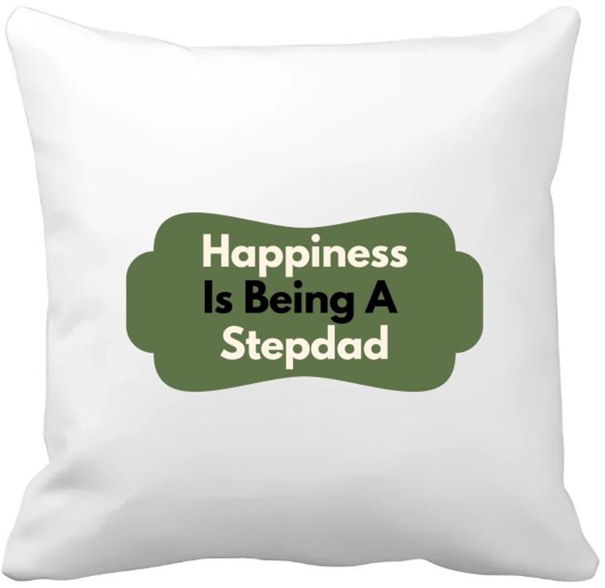 Akyol happiness is being a stepdad Kussen hoes - Papa - de liefste stiefvader - vader cadeautjes - vaderdag - verjaardag - geschenk - kado - 40 bij 40 cm Multicolor