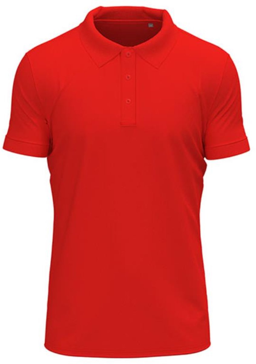 Stedman - Clive Polo - Scarlet Red maat M