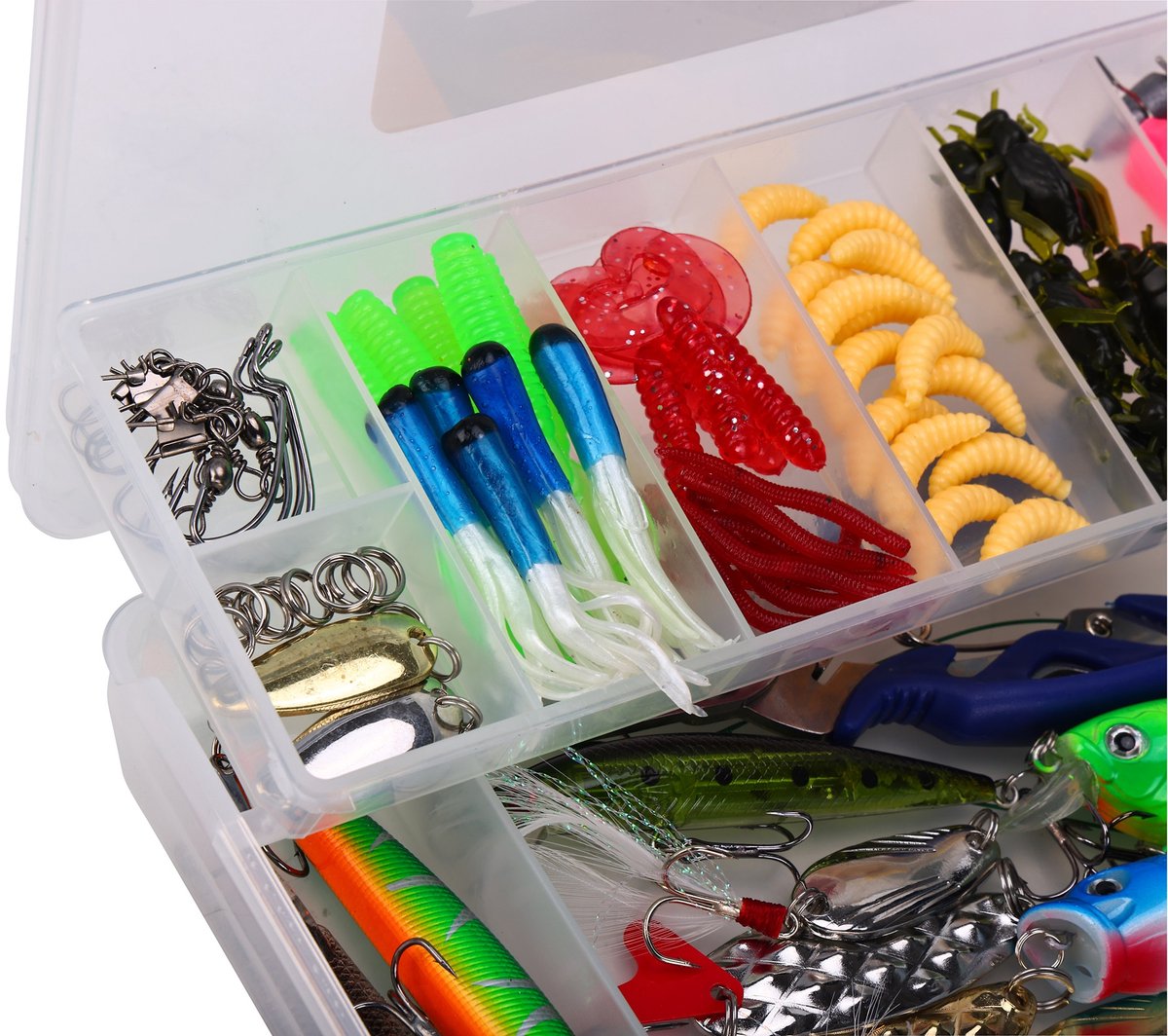 Fish4All Multi Kunstaasbox Met Vistang (103pcs) | Kunstaas set