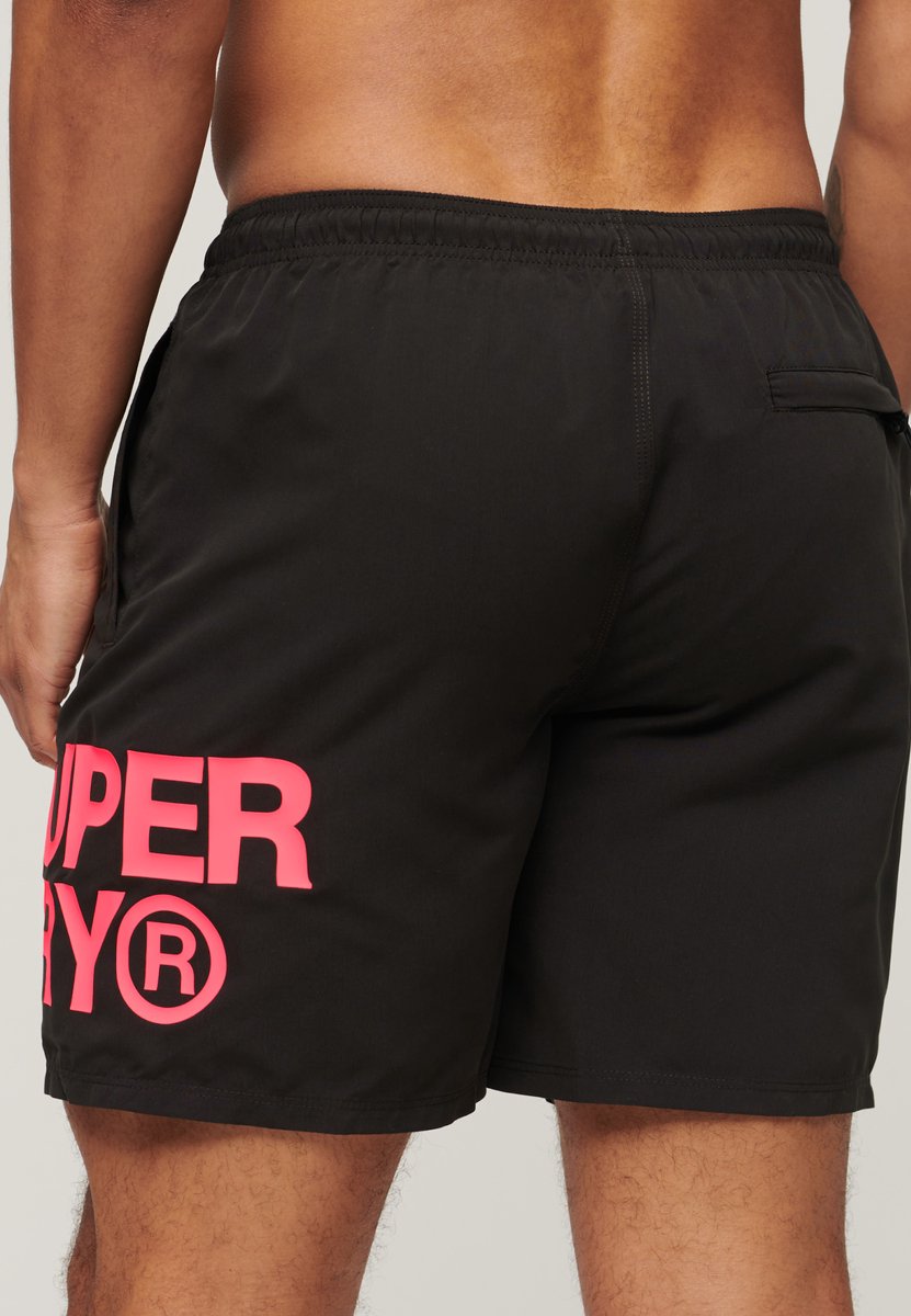 Superdry Sportswear Logo 17 Zwemshort Heren Zwart