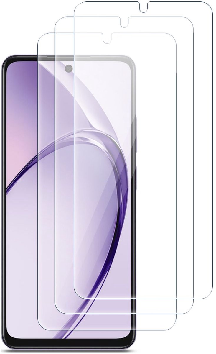 Mobigear Screenprotector geschikt voor OPPO A40 | Mobigear Screenprotector Folie - Case Friendly (3-Pack)