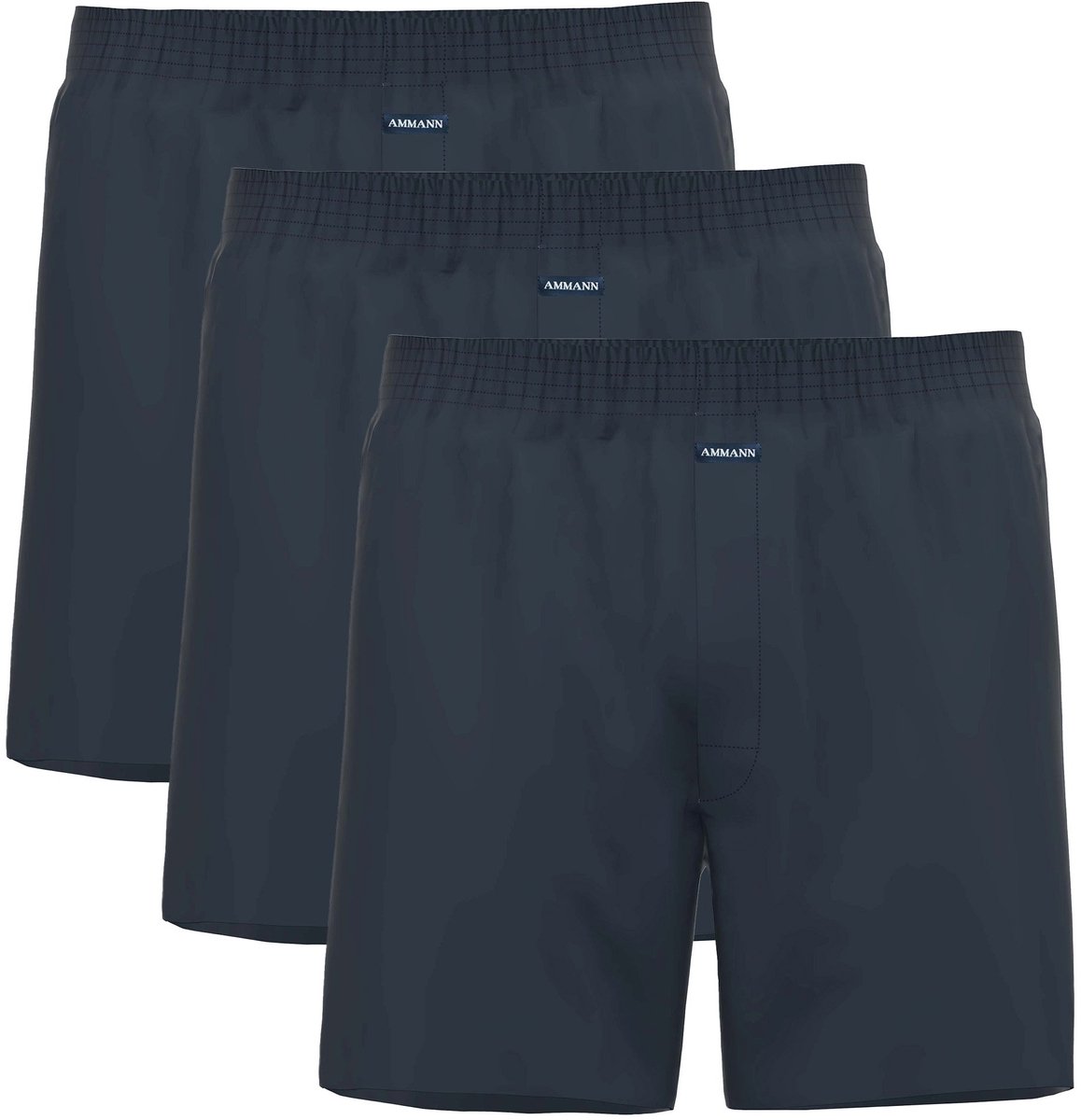 AMMANN Boxershorts Basic Cotton Boxer Short 3P Set van 3