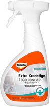 Alabastine Extra Krachtige Tegelreiniger met spuitfles, met oranje en witte etikettering.