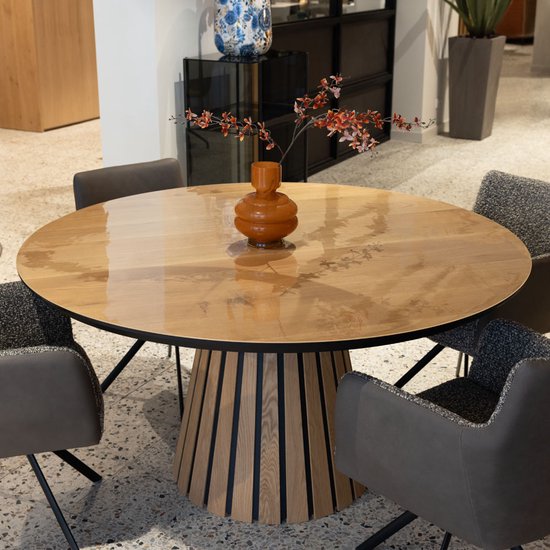 NURPELLE Ronde, transparante tafelbeschermer met nette randen van 2 mm dik - verschillende maten of op maat gemaakt van transparant pvc, diameter 80 cm