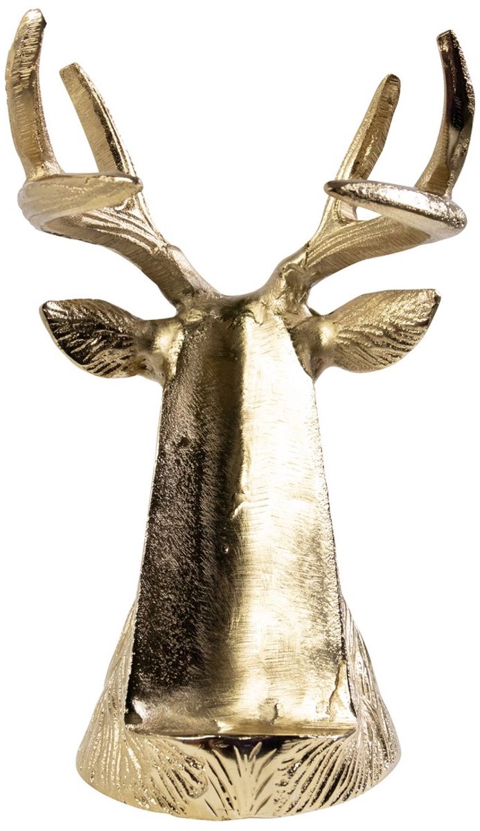 Fles Standaard hert goud 21x20x13cm