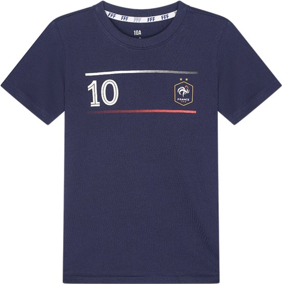 T-shirt Enfants France Mbappé - Taille 128 - Kylian Mbappé - T-shirt de Voetbal - Katoen - Garçons et Filles