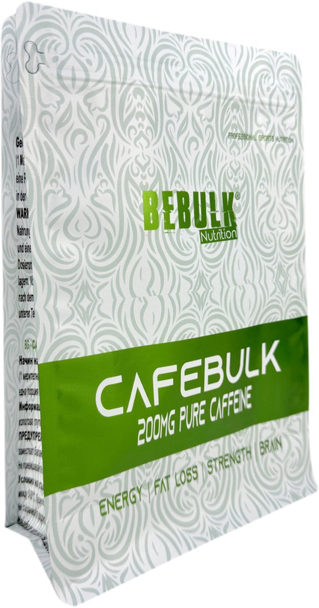 Goedkoopste Cafeine Poeder - BeBulk Nutrition 1000g Neutraal
