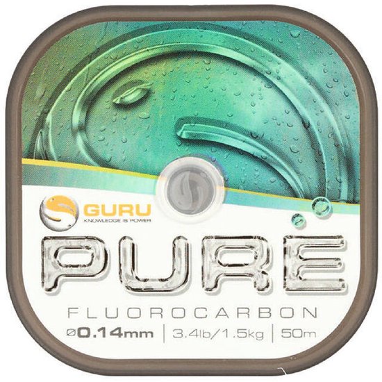 Guru - Pure Fluorocarbon - 0.18mm - 50m - Transparant van Guru — afbeelding 4