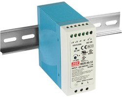 Mean Well MDR-40-12 DIN-rail netvoeding 12 V/DC 3.33 A 40 W Aantal uitgangen: 1 x Inhoud: 1 stuk(s)