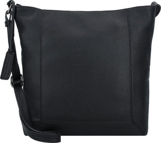 TOM TAILOR Roma schoudertas voor dames, crossbody bag, klein, cognac, zwart, 36x14x27, 003596 : TOM TAILOR