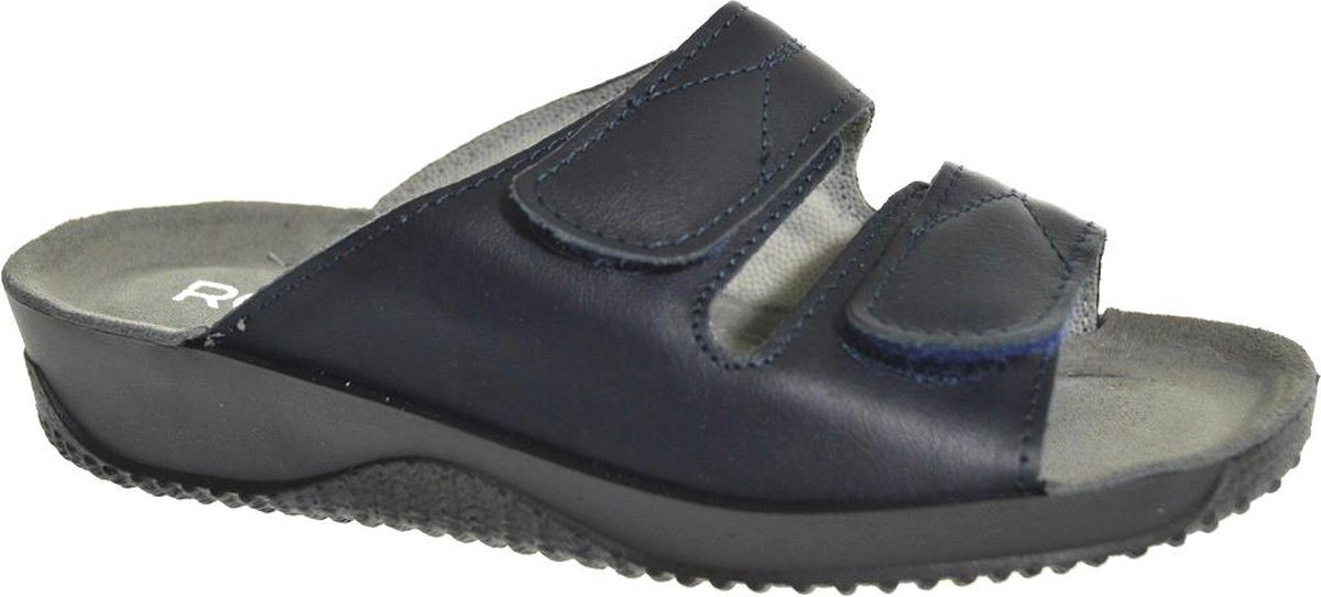 Rohde Dames Slipper Klittenbandsluiting - Blauw - 43