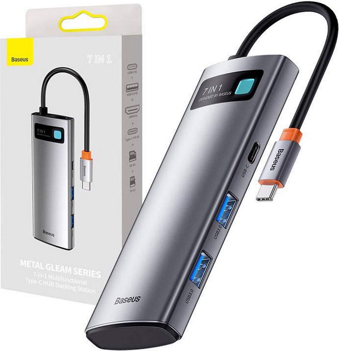 Baseus 7-in-1 Hub Station USB-C - Grey