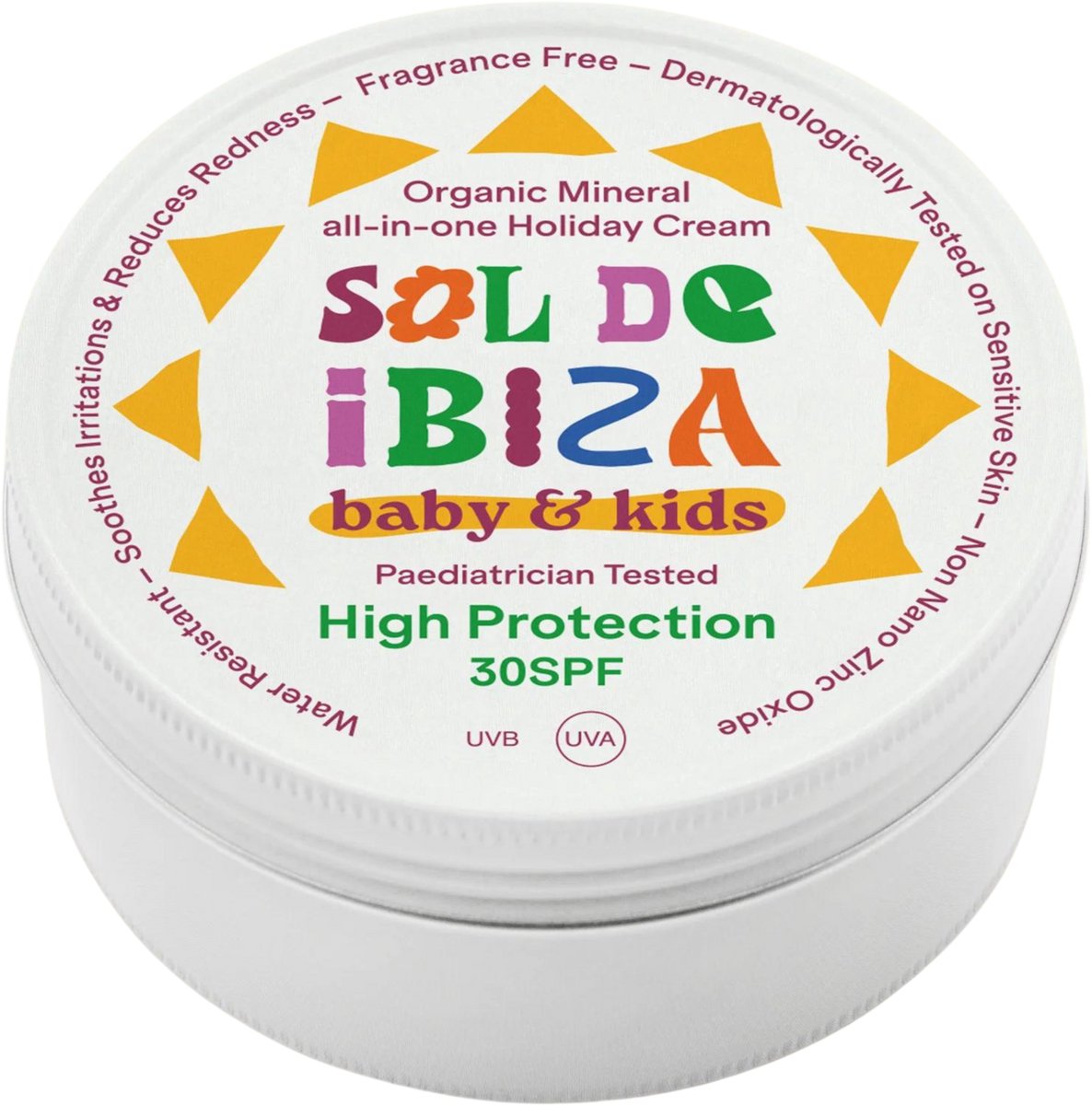 Sol de Ibiza Baby - Kids Alles-in-een beschermende crème SPF30 - 100 gr