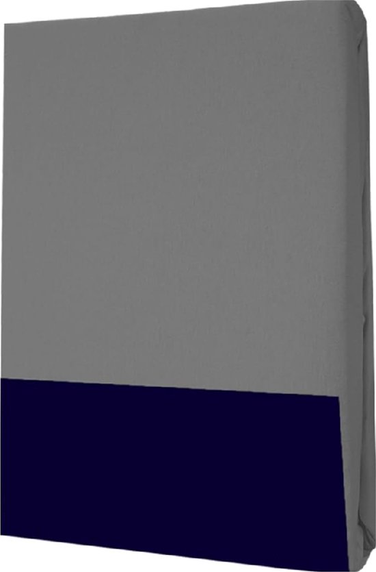 Home & Marker - Hoeslaken - Fitted Sheet - Matras Overtrek - Beddengoed - Bed Sheet - Grijs - 90x200 cm - COTSHE van Home & Marker — afbeelding 2