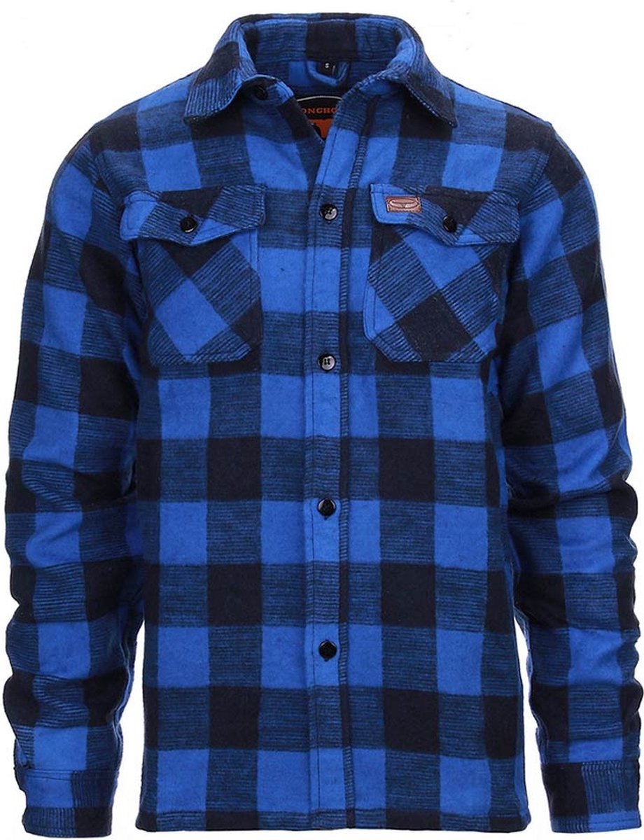 Houthakkers hemd dik - Zwart/Blauw Zwart/Blauw XXXL