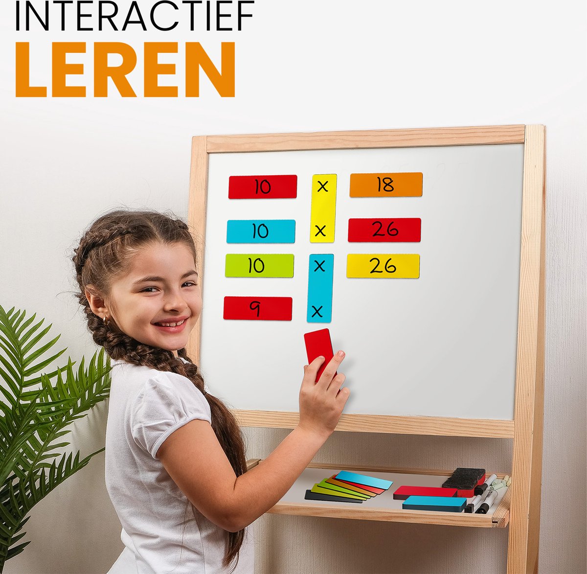ATWAM Scrum Magneten - 120 stuks - Voor Whiteboard, Magneetbord, Memobord of Magnetisch Tekenbord – Herschrijfbare Magneten op Koelkast - Kanban - 7,5 cm Breed x 2,5 cm Lang - 6 Kleuren — afbeelding 6