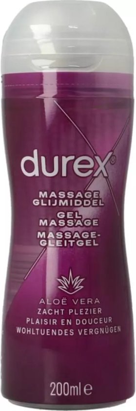 Durex Massage Olie en Glijmiddel - Aloë Vera - Waterbasis - 200 ml