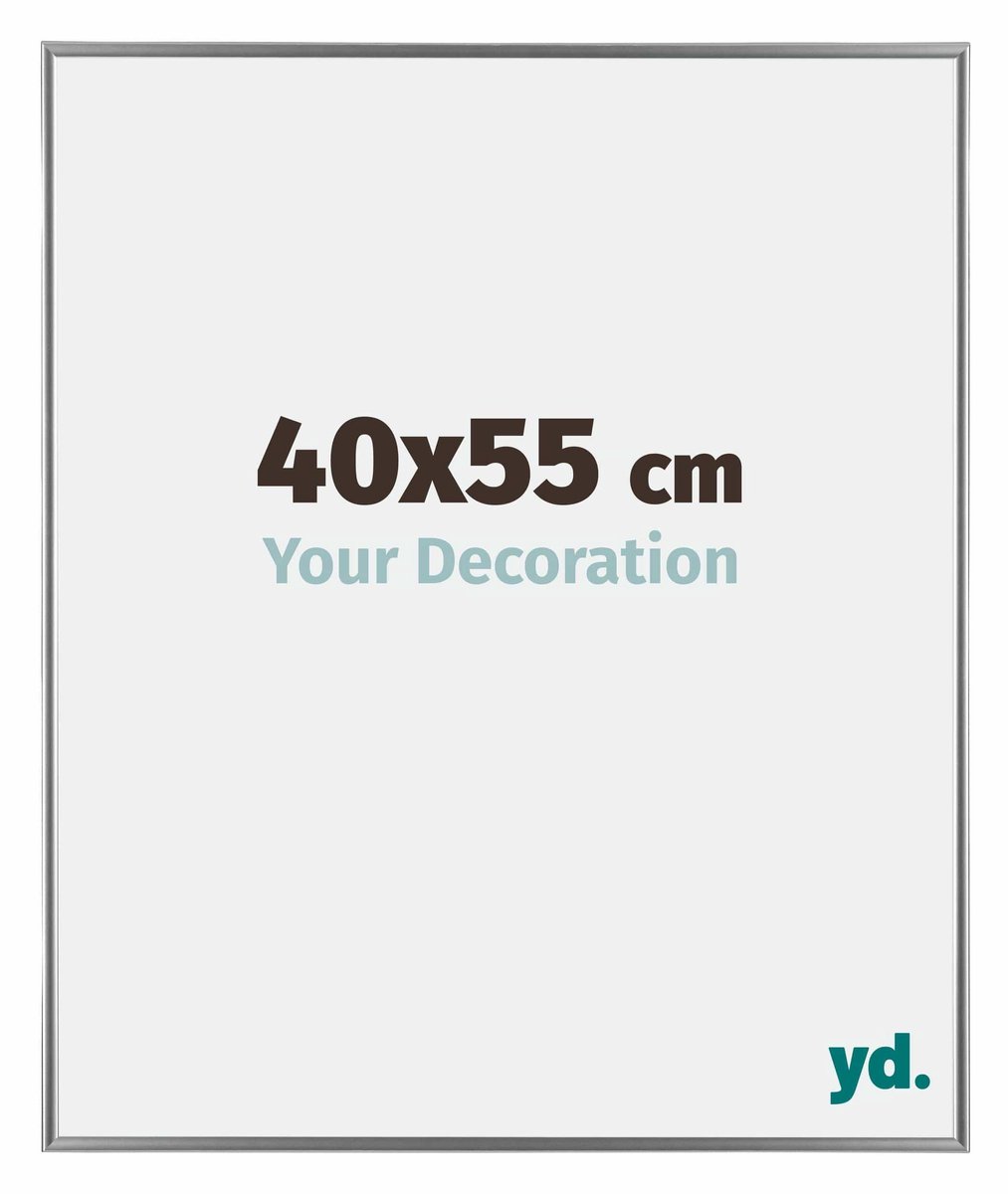 yd. Your Decoration - Fotolijst 40x55 cm - Kunststof - Zilver Hoogglans - Evry