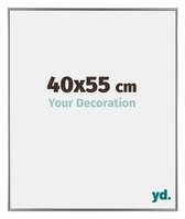 Your Decoration - Fotolijst 40x55 cm - Kunststof - Zilver Hoogglans - Evry