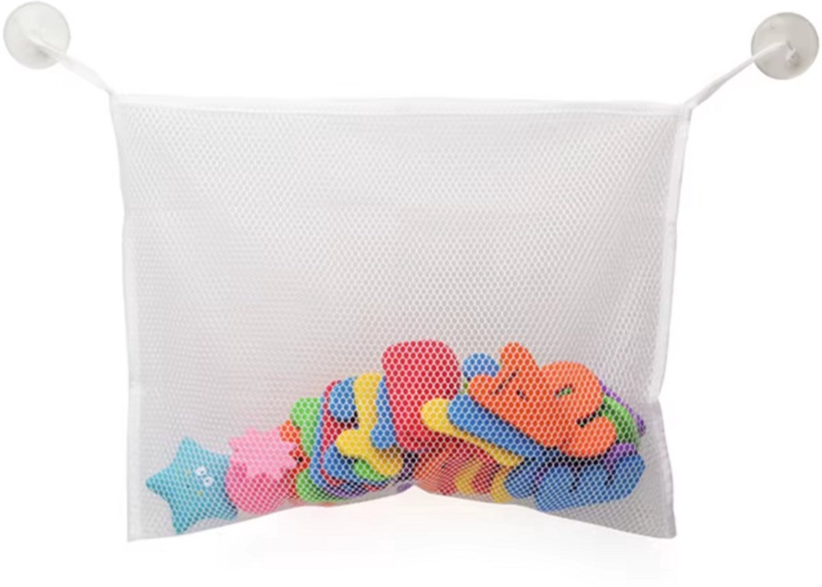 Opbergnet Badspeelgoed - 35 x 45 cm - Badspeelgoed tas - Opbergzak - Badorganizer - Bad speelgoed opberg netje - LOUZIR