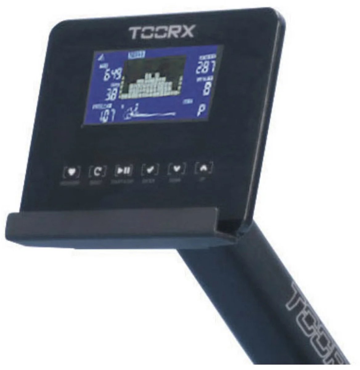 Afbeelding 3 van Toorx Fitness RWX-500 Roeitrainer met magnetisch remsysteem - Hartslagfunctie - Inklapbaar - Roeitrainers - Grijs
