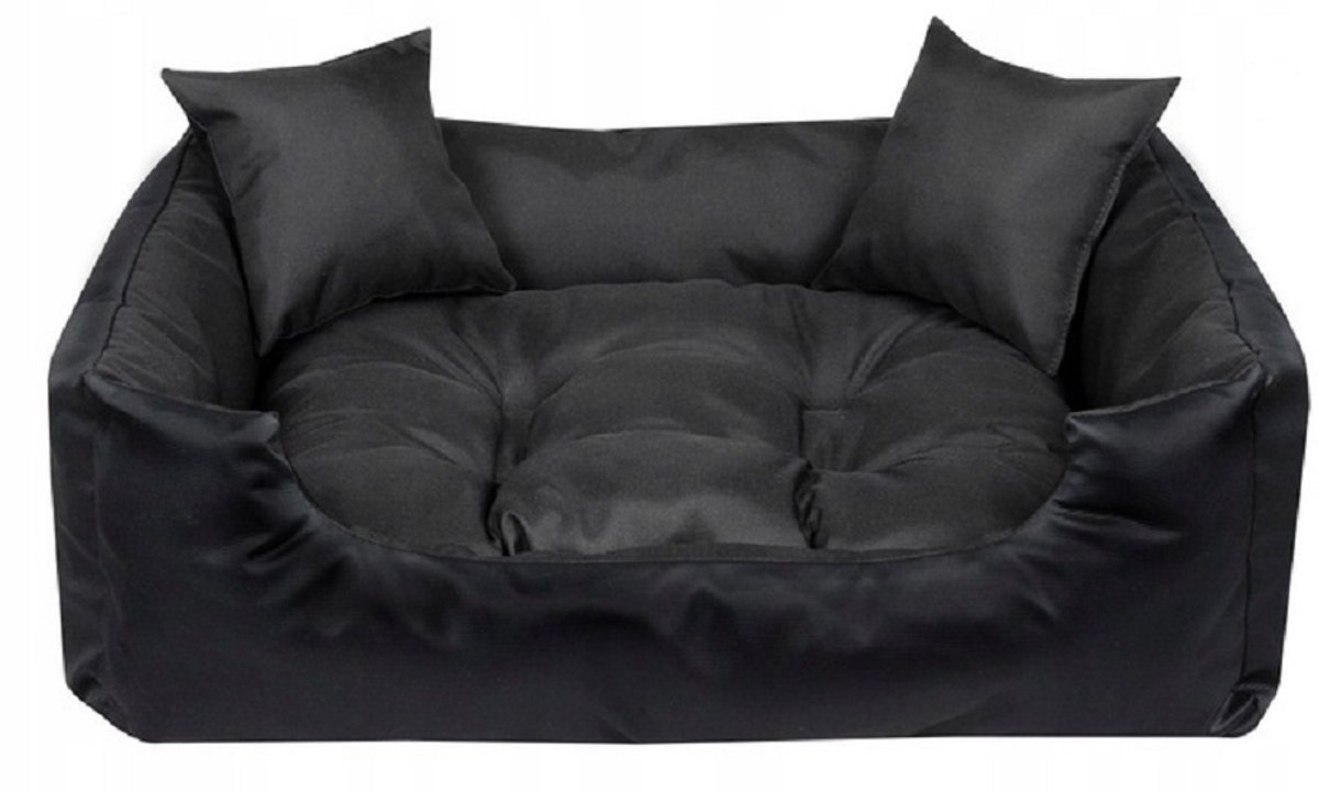 Waterdicht hondenbed - silicone vulling - 75 x 65 cm - Kleur zwart - voor een middelgrote hond - maat M