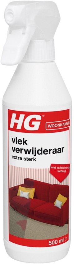 Fles HG vlekverwijderaar, 500 ml, voor woonkamer.
