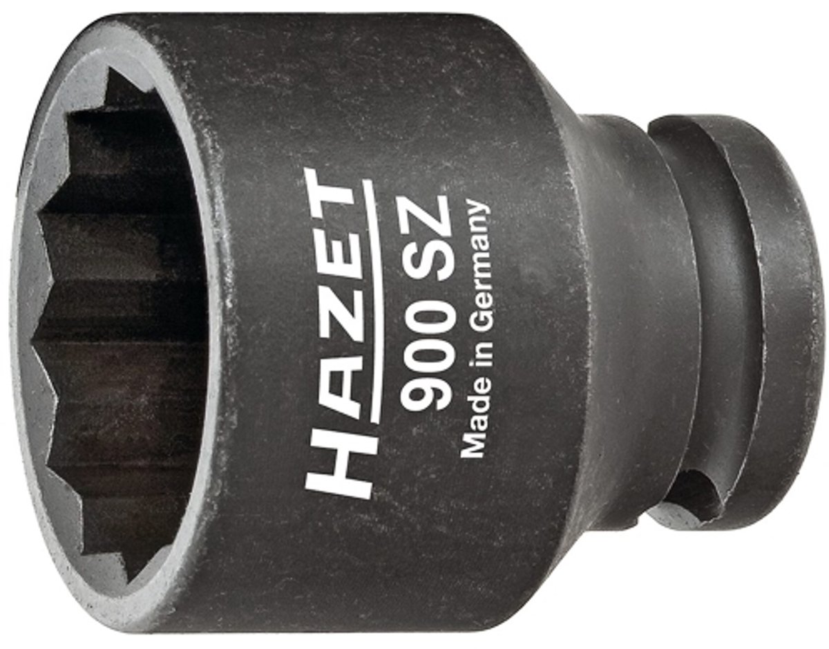HAZET Krachtdopsleutel 900SZ-15 · 1/2 inch (12,5 mm) vierkant hol · Buitentwaalfkant tractieprofiel · SW 15 mm