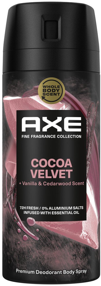 Goedkoopste Axe Deodorant Bodyspray Cocoa Velvet 150 ml