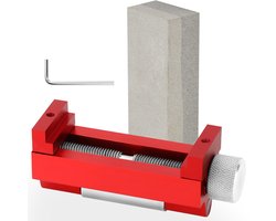 Belle Vous Hoon Gids Gereedschap en Slijpsteen - Past op Bijtels tot op 6,8 cm - Wetsteen Slijpen Hoek Gids voor Beitelranden, Schaven, Schaafmessen of Messen - Slijp Jig Kit