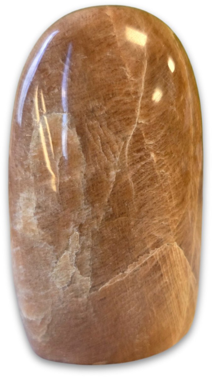 Ruben Robijn Maansteen oranje sculptuur 300-350 gram
