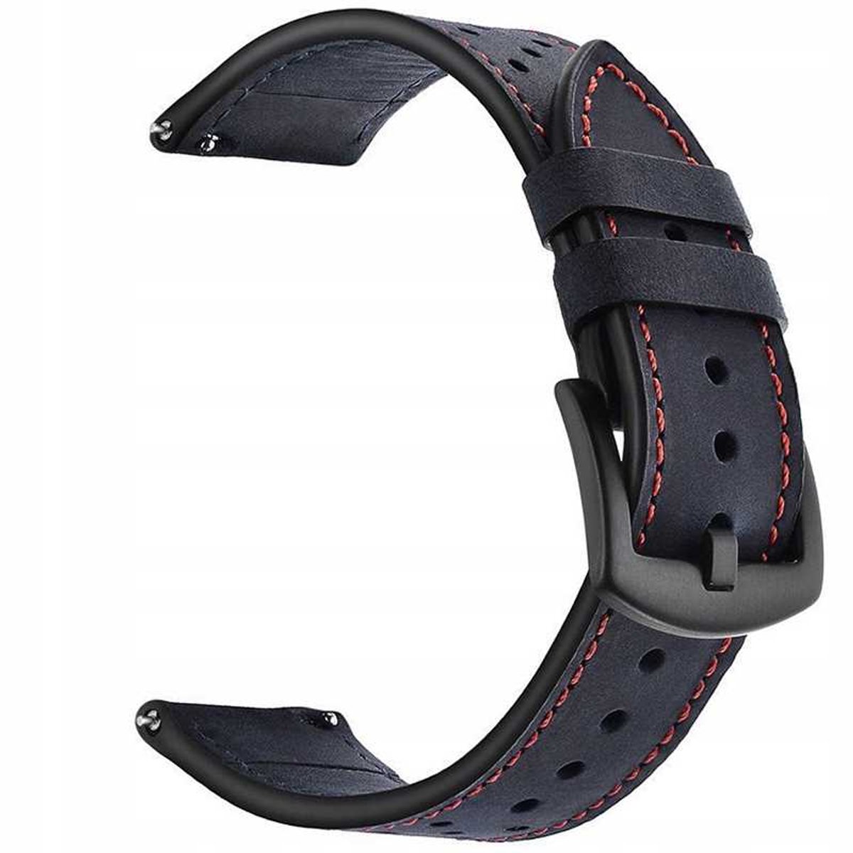 Spacecase Horlogeband 20Mm Elegance Marineblauw Leer