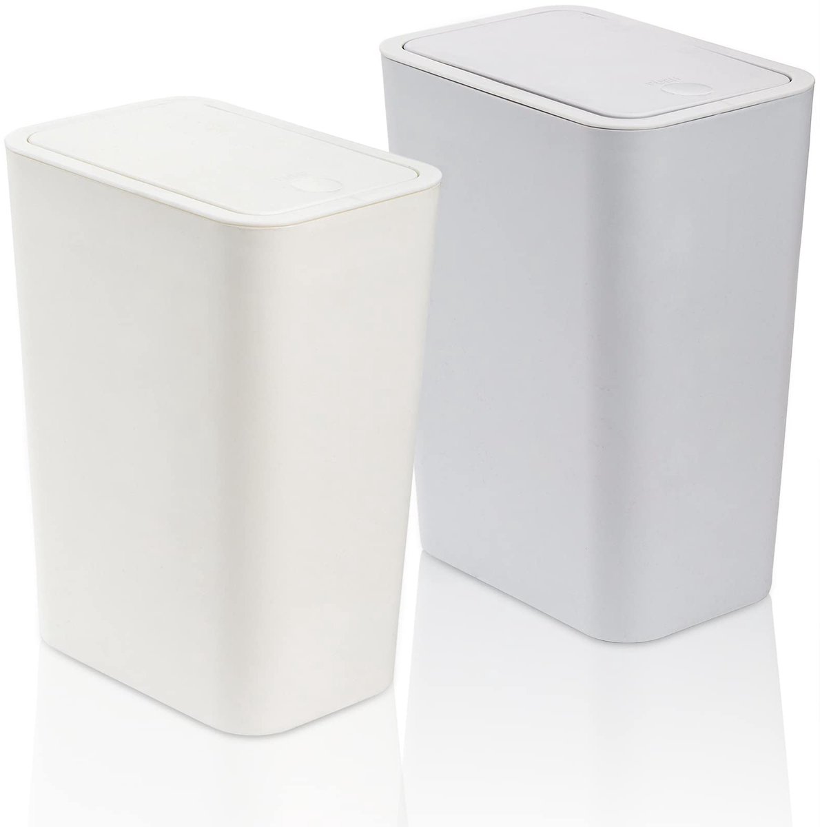 My Ninki ® Stijlvolle en Ruimtebesparende Vuilnisbakken Set van 2 voor Diverse Ruimtes