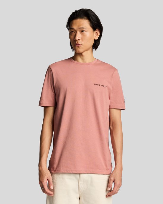 Lyle & Scott Embroidered t-shirt - ash red jet black