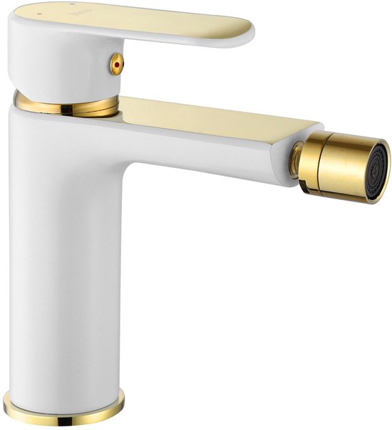 Gold Rose Badkamer Bidet Kraan Heet & & Koud Mengkraan Kraan Bad Toilet Spoelgereedschap Wassen Grondkranen Wandmontage, Roségoud warm koud, Zoals afgebeeld