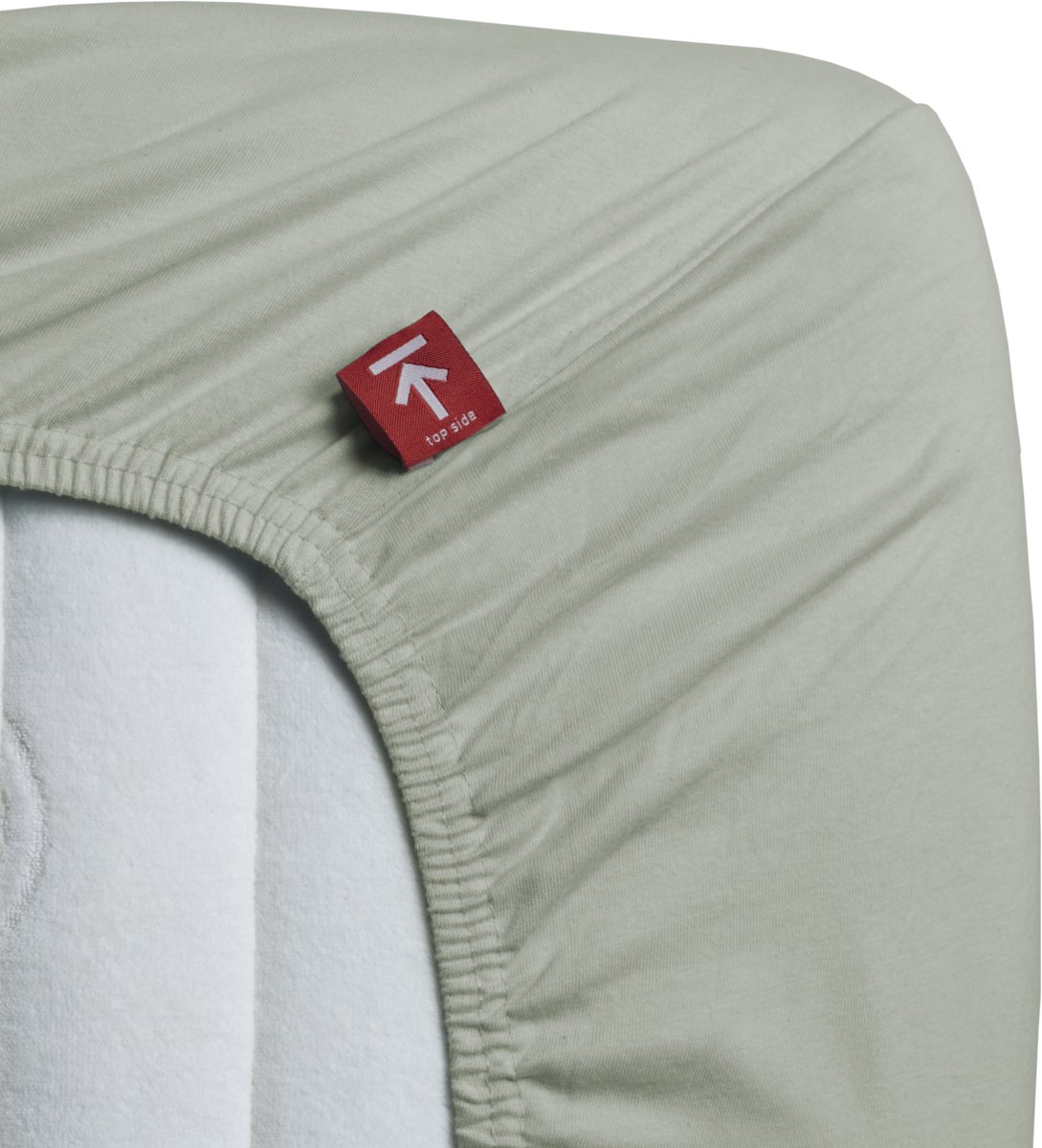 Beddinghouse - Jersey - Topper Hoeslaken - 140x220 cm - Grijsgroen