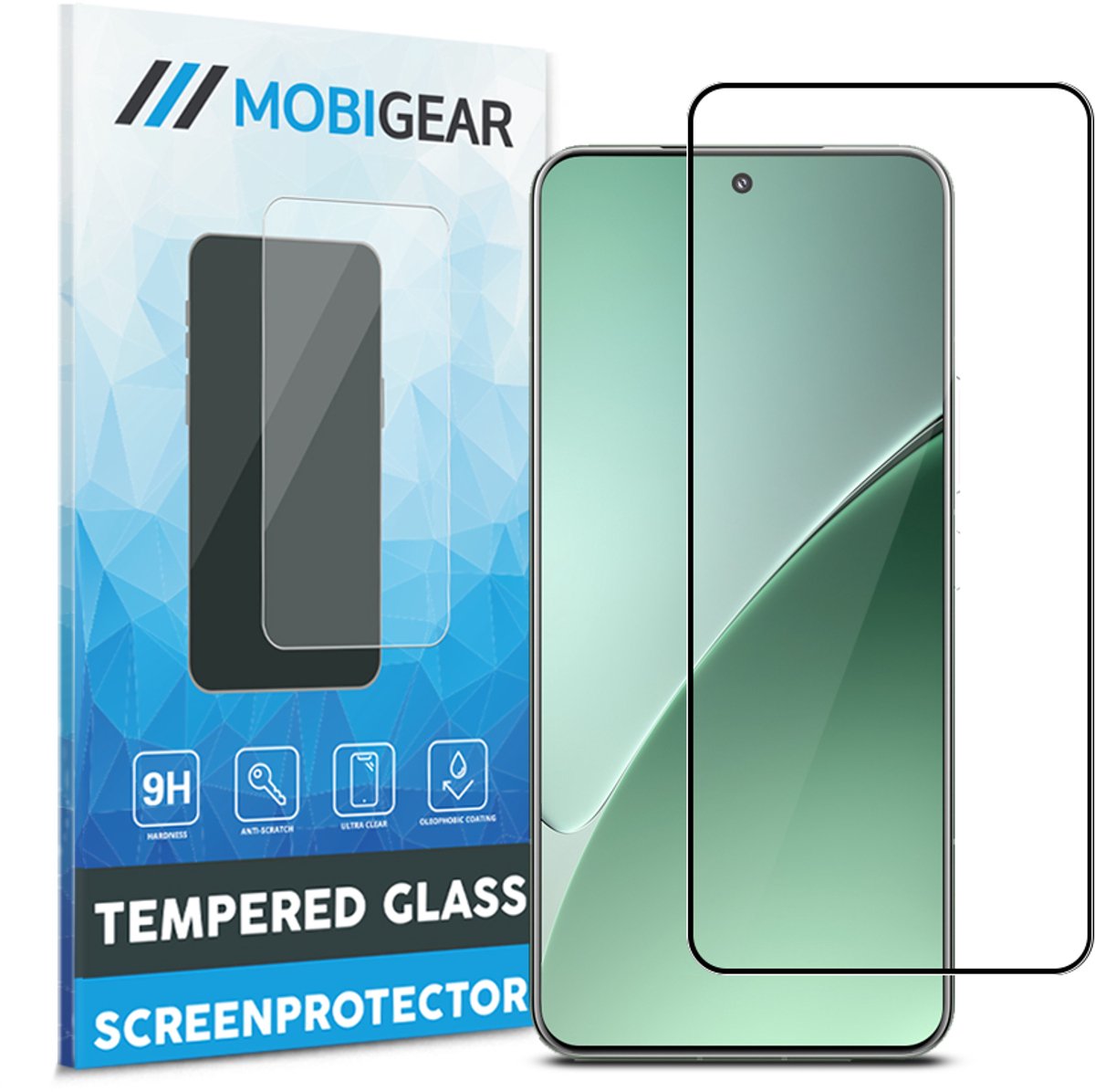 Mobigear Screenprotector geschikt voor Xiaomi 15 Pro Glazen | Mobigear Premium Screenprotector - Case Friendly