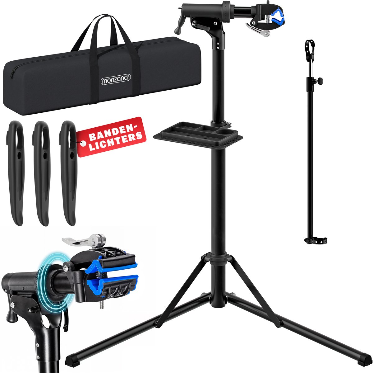 4toolz® Fiets Reparatie Beugel voor wand of werkbank - fiets