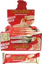 Grenade Protein Bar White Chocolate Salted Peanut 20g Protein - Doos 12x 60g - 720g - Eiwitrepen voor Twee Weken - Eiwitten voor Spieren - Sportvoeding - Tussendoortjes