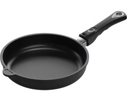 AMT Gastroguss Koekenpan Ø 24 cm hoogte 5 cm met afneembare steel LOTAN® antiaanbaklaag geschikt voor alle warmtebronnen incl. inductie
