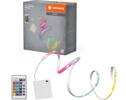 LEDVANCE FLEX LED-lichtstrip met werking op batterij, 5 W, RGB-kleurcontrole, 5 m lengte, dimbaar, flexibel en buigbaar, geschikt voor binnentoepassingen, LED niet vervangbaar
