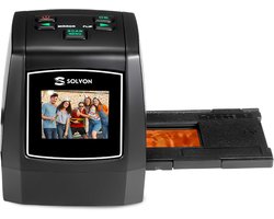 Solvon Uitgebreide Diascanner - Negatiefscanner met 14MP Beeldsensor - Filmscanner met 2.4-inch LED LCD scherm - Digitaliseren met USB