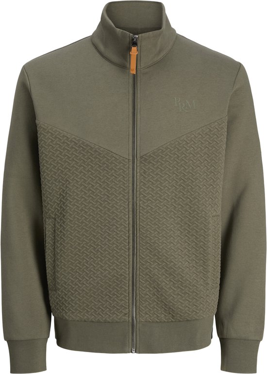 Gilet Jack & Jones Jprblufrankie Sweat Zip Col Montant 12275675 Feuille De Thé Homme Taille - XL