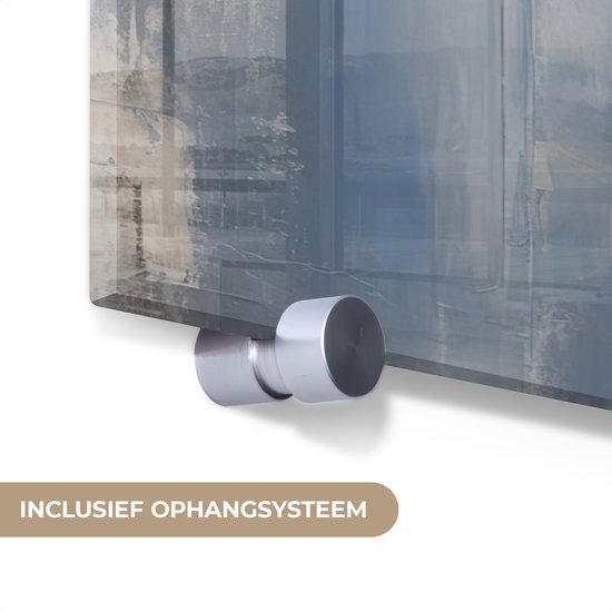 MuchoWow® Peinture sur verre 90x60 cm - Peinture sur verre acrylique - Aquarelle - Abstrait - Art - Photo sur verre - Décoration murale salon - Décoration murale chambre - Peintures