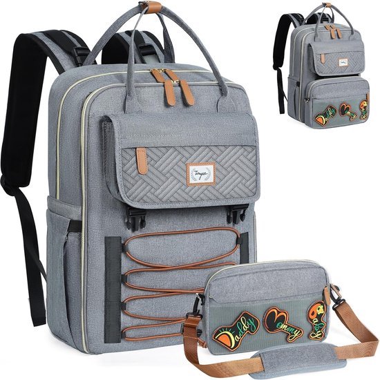 Kmrlofiy 5-delige set babyluiertassen babytas mama luierrugzak handtas Kmrlofiy 5-delige set babyluiertassen babytas mama luierrugzak handtas