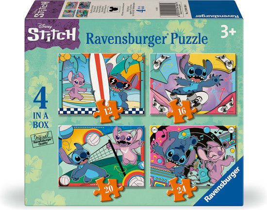 Ravensburger - Disney Stitch - Legpuzzel - 12, 16, 20, 24 Stukjes | bol