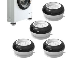 IBBO® - 4 stuks trillingsdempers voor wasmachine - wasmachine dempers - wasmachine mat - wasmachines anti-trillingsmat - Wasmachine Verhoger - antislipmat voor wasmachines en drogers - Nieuwe model