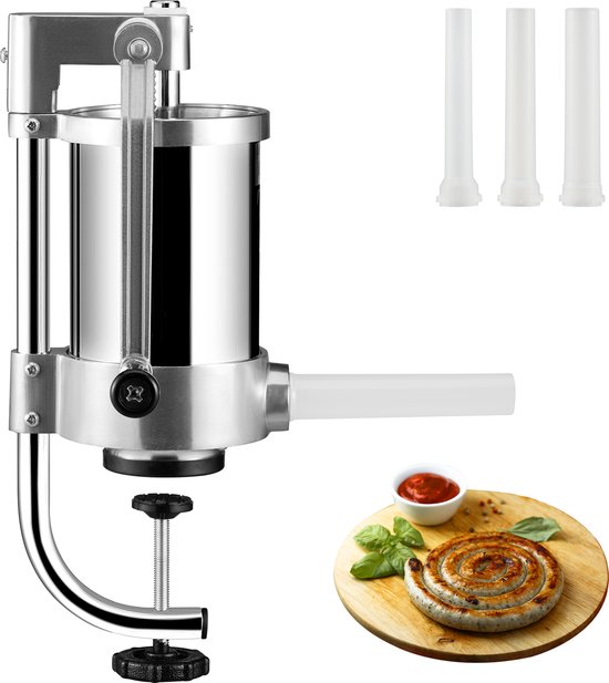 RVS Verticale vulbus stopbus worstvuller 7 liter Horeca Slagerij